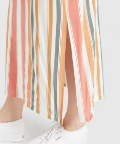 Khujo DOREEN - Vestito Lungo - Mehrfarbig Gestreift, Donna -Offerte khujo Negozio 81f956a99b014333a5917ee5fe01a03f