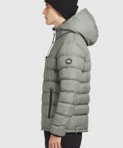 Khujo WANG - Giacca Invernale - Graugrün Polyester, Uomo -Offerte khujo Negozio 823f7d5cae2f4148b17b8bb87256a6e8