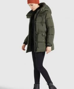 Khujo LEVIANI - Cappotto Invernale - Oliv, Donna 13 Khujo LEVIANI - Cappotto Invernale - Oliv, Donna -Offerte khujo Negozio 826980295cc341edba6018a61338e340