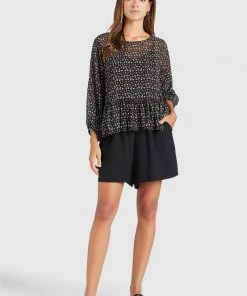 Khujo KLEMENTINA - Camicetta - Black/blue, Donna 14 Khujo KLEMENTINA - Camicetta - Black/blue, Donna -Offerte khujo Negozio 835b31f7185043bcb660d8ef0049ace2