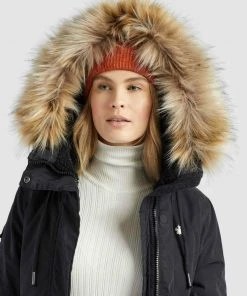 Khujo CODISH - Cappotto Invernale - Schwarz, Donna -Offerte khujo Negozio 850e3995a6ce4fa5b34213dd0fe410dc