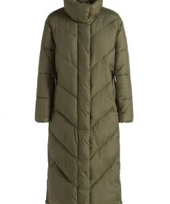 Khujo SYLVIA - Cappotto Invernale - Khaki, Donna -Offerte khujo Negozio 854c623c8da5466ca103f7531fb7f234