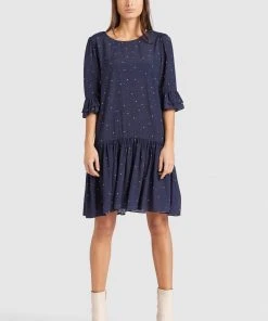 Khujo FREMA - Vestito Estivo - Dark Blue, Donna