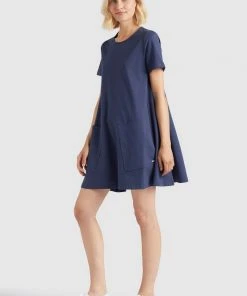 Khujo SARAI - Vestito Di Maglina - Dunkelblau, Donna