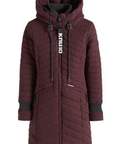Khujo TOOTS PEACHED - Cappotto Invernale - Weinrot, Donna -Offerte khujo Negozio 87d2b1e483ef4677bcab6098663cdd37