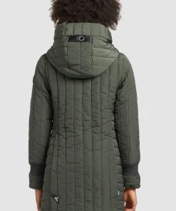 Khujo JERRY PRIME5 LIGHT - Cappotto Invernale - Dunkelgrün, Donna -Offerte khujo Negozio 8a890ba642124ff08a149b04e1cc61c2