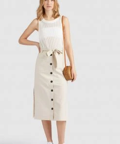 Khujo VARSHA - Gonna A Campana - Beige, Donna -Offerte khujo Negozio 8af0d59f1a8b4fa194ee9f846c75a022