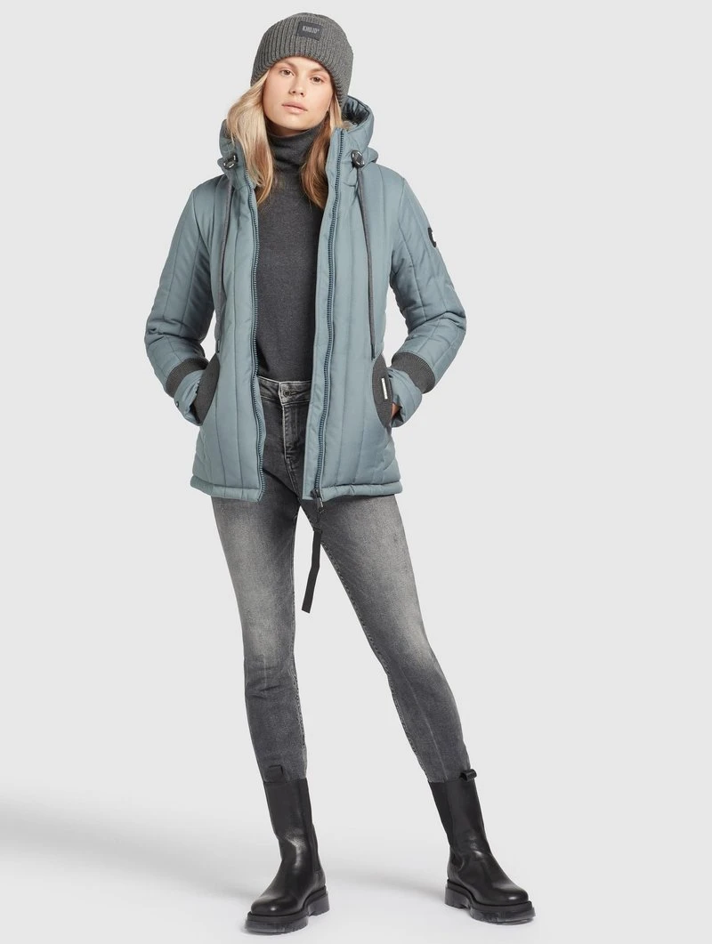 Khujo TWEETY PRIME5 - Giacca Da Mezza Stagione - Blaugrau, Donna 10 Khujo TWEETY PRIME5 - Giacca Da Mezza Stagione - Blaugrau, Donna - immagine 8