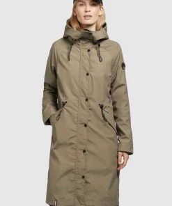 Khujo MARNIA - Parka - Graugrün, Donna