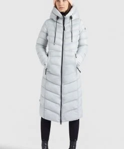 Khujo INGRAM SHINE - Cappotto Invernale - Hellgrau, Donna
