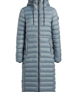 Khujo MIMI SHINE - Cappotto Invernale - Blaugrau, Donna -Offerte khujo Negozio 92a055eb495a4944b7510039be5e0bc5