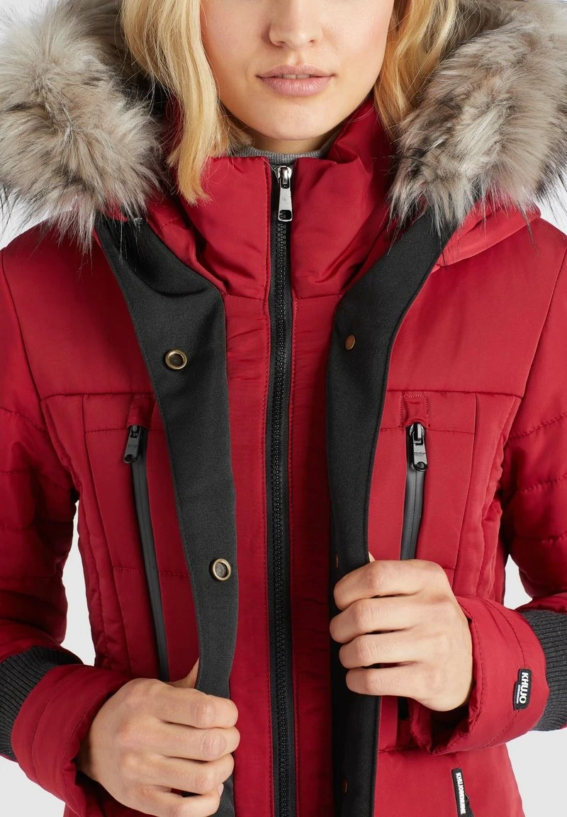 Khujo NIAMH - Cappotto Invernale - Rot, Donna 9 Khujo NIAMH - Cappotto Invernale - Rot, Donna - immagine 7
