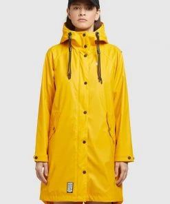 Khujo ODELIE - Impermeabile - Gelb, Donna