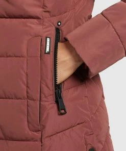 Khujo DELINAS2 - Cappotto Invernale - Rosenholz, Donna -Offerte khujo Negozio 9554d7f3ea0046b4ae1543835215bdb6