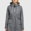 Khujo LAUREN - Trench - Graublau, Donna -Offerte khujo Negozio 95f3bbc668ee40319839d4e21c0c6ad8