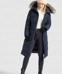 Khujo LISSANDRA - Cappotto Invernale - Dunkelblau, Donna -Offerte khujo Negozio 99a433da05894b46820daa9fcd051369