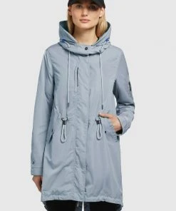 Khujo DAYES - Parka - Blaugrau Hell, Donna