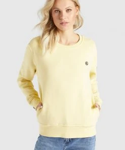 Khujo LISEL - Felpa - Hellgelb, Donna