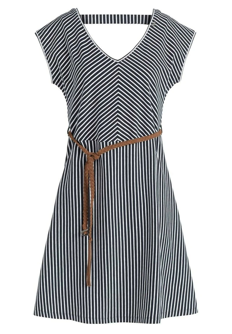Khujo LEIFA - Vestito Estivo - Dunkelblau-weiß Gestreift, Donna 11 Khujo LEIFA - Vestito Estivo - Dunkelblau-weiß Gestreift, Donna - immagine 9