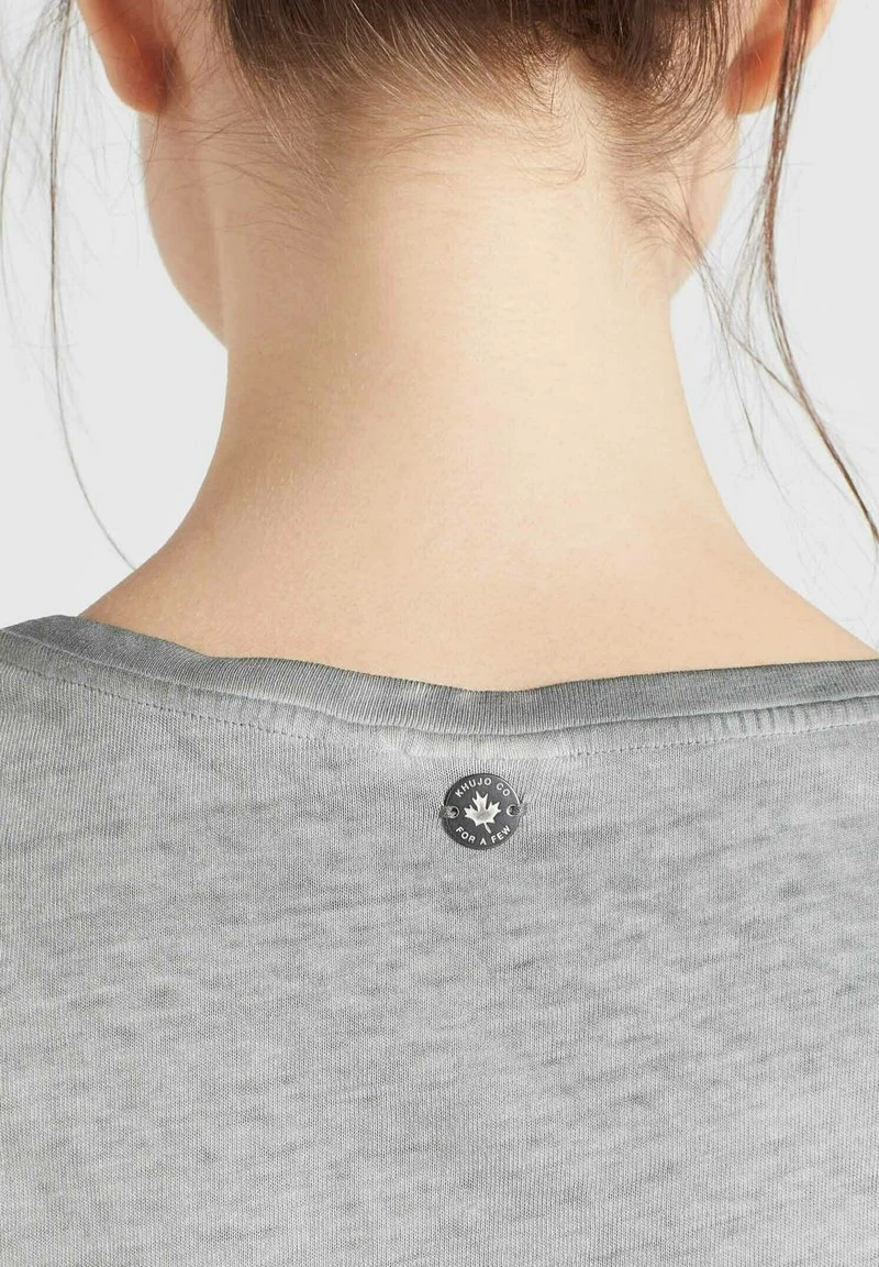 Khujo PERGOLA - T-shirt Basic - Grau, Donna 6 Khujo PERGOLA - T-shirt Basic - Grau, Donna - immagine 4