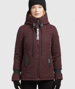 Khujo TWEETY PRIME5 PEACHED - Giacca Da Mezza Stagione - Weinrot, Donna