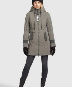 Khujo MANTEL JERRY PRIME - Cappotto Invernale - Mint, Donna