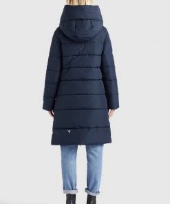 Khujo JILIAS - Cappotto Invernale - Dunkelblau, Donna -Offerte khujo Negozio a000e0a7521547f19472170dbe6045b7