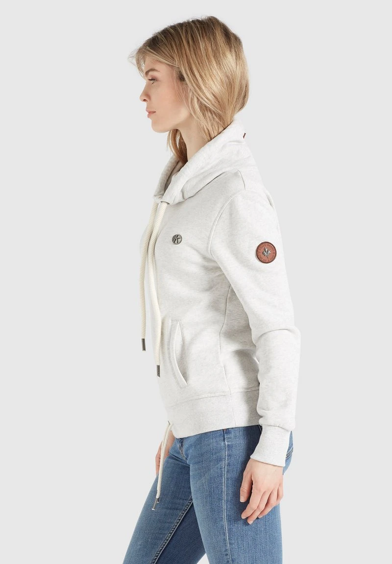 Khujo TEMPA - Felpa Con Cappuccio - Hellgrau Meliert, Donna 6 Khujo TEMPA - Felpa Con Cappuccio - Hellgrau Meliert, Donna - immagine 4