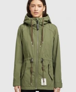 Khujo SESIA - Parka - Oliv, Donna