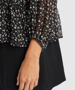 Khujo KLEMENTINA - Camicetta - Black/blue, Donna 16 Khujo KLEMENTINA - Camicetta - Black/blue, Donna -Offerte khujo Negozio a170f9db761c4d86a9d20127aef7cf74