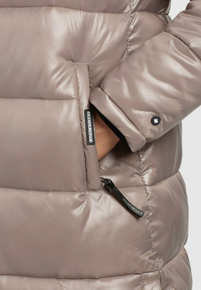 Khujo CORINNA SHINY - Cappotto Invernale - Taupe Glänzend, Donna 10 Khujo CORINNA SHINY - Cappotto Invernale - Taupe Glänzend, Donna - immagine 8