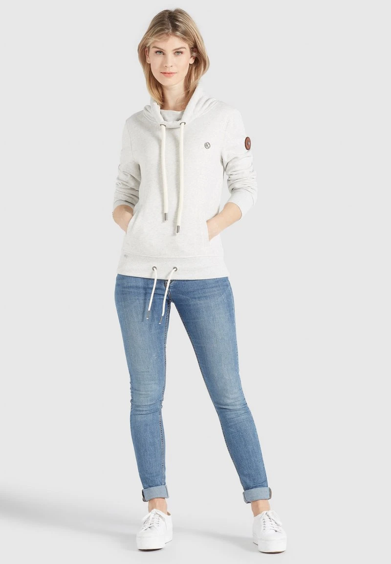 Khujo TEMPA - Felpa Con Cappuccio - Hellgrau Meliert, Donna 7 Khujo TEMPA - Felpa Con Cappuccio - Hellgrau Meliert, Donna - immagine 5