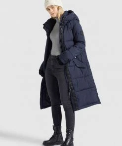 Khujo MANTEL DAKOTA - Cappotto Invernale - Dunkelblau, Donna -Offerte khujo Negozio a7bc4c20eda6409dbc3d035c8ca233bb