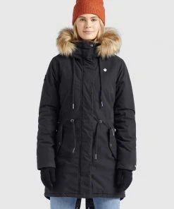 Khujo CODISH - Cappotto Invernale - Schwarz, Donna