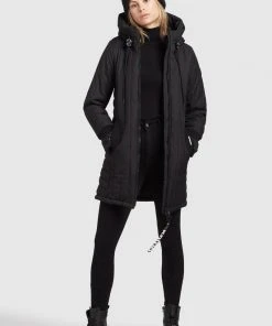 Khujo JERRY PRIME5 STRUCTURED - Cappotto Invernale - Schwarz, Donna -Offerte khujo Negozio ac1e81f338b44ddfba2f4d08f9de7745