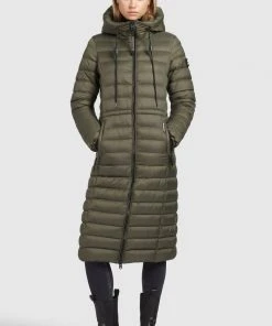 Khujo MIMI SHINE - Cappotto Invernale - Dunkeloliv, Donna -Offerte khujo Negozio acb358aaed3c4c208a7e50b5c5b58e11