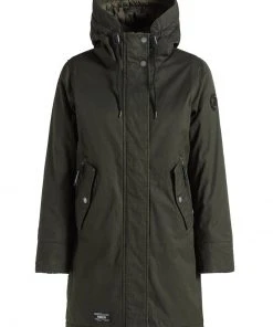Khujo MANTEL XENIA - Cappotto Invernale - Dunkelgrün, Donna -Offerte khujo Negozio ace40f3101ab4e01b79ddbfedfd9c394