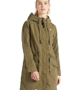 Khujo NEPHELE - Parka - Khaki, Donna
