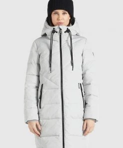 Khujo ELESSA2 - Cappotto Invernale - Hellgrau, Donna