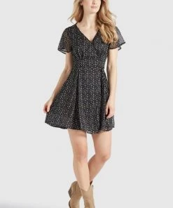 Khujo VARVARA - Vestito Estivo - Black/blue, Donna -Offerte khujo Negozio af266f8c22074ef7b4b9df03bd58092e