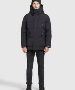 Khujo GORD - Cappotto Invernale - Schwarz, Uomo