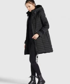Khujo MANTEL TOOTS STRUCTURED - Cappotto Invernale - Schwarz, Donna -Offerte khujo Negozio b0eb3be66bf941d2a12b19f725793509