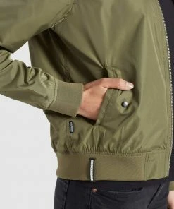 Khujo FENCY - Giubbotto Bomber - Khaki Pes, Donna -Offerte khujo Negozio b1e96857e9f54dbcb46c5fc52a12f91c