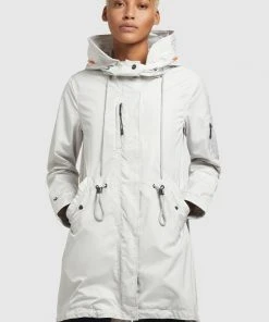 Khujo DAYES - Parka - Hellgrau, Donna
