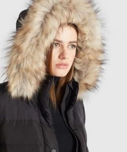 Khujo MELINDRA2 - Cappotto Invernale - Schwarz, Donna -Offerte khujo Negozio b2e8f1426b194104b419cc3fa213be4c