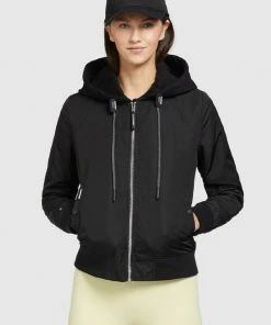 Khujo PERSEE - Giacca Leggera - Schwarz, Donna