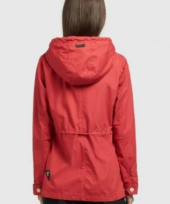 Khujo SESIA - Parka - Rot, Donna -Offerte khujo Negozio b3f55d546cb449699552353e33b7d20a