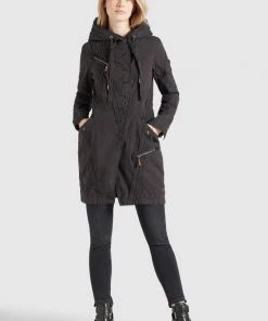 Khujo ZARIA - Parka - Black, Donna -Offerte khujo Negozio b3f5a4811c9940b1b5fb9f9202a3e036