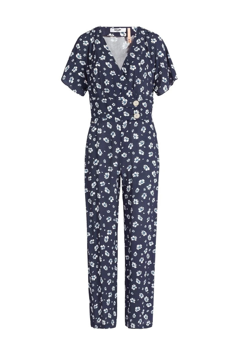 Khujo BORGIA - Tuta Jumpsuit - Blau-weiß Geblümt, Donna 10 Khujo BORGIA - Tuta Jumpsuit - Blau-weiß Geblümt, Donna - immagine 8