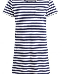 Khujo VAISHALI - Vestito Di Maglina - Blau Gestreift, Donna -Offerte khujo Negozio b5f008cc48b540a1ba2567318269749a